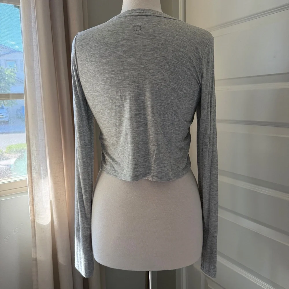 Aerie Sweat Sesh Long Sleeve Cropped Tee NWOT : Medium